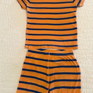 GAP Kids Pajama Set - Orange and Blue Stripes